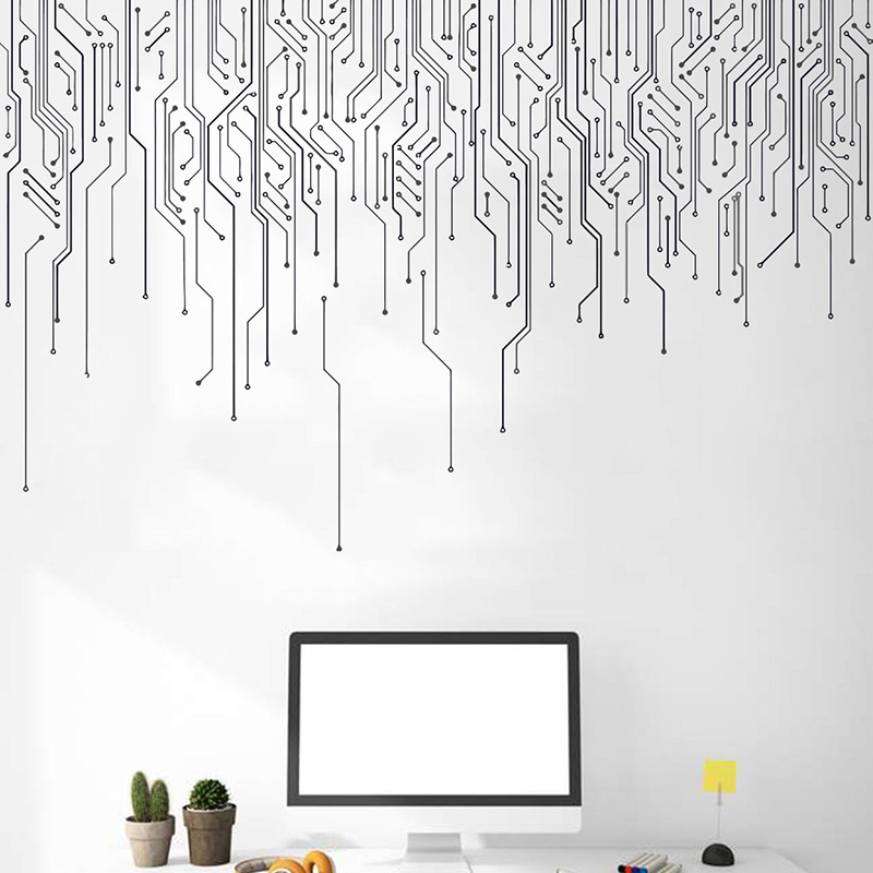 Office Technologies - Computer IT Decor, adesivo da parete